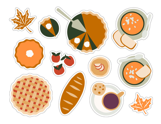 Falling for flavors 🍂 Stickers